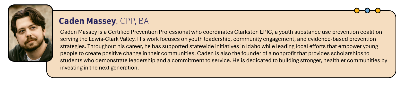 Keynote Speakers Day Two Caden Massey