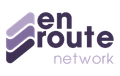 A logo of En Route Network